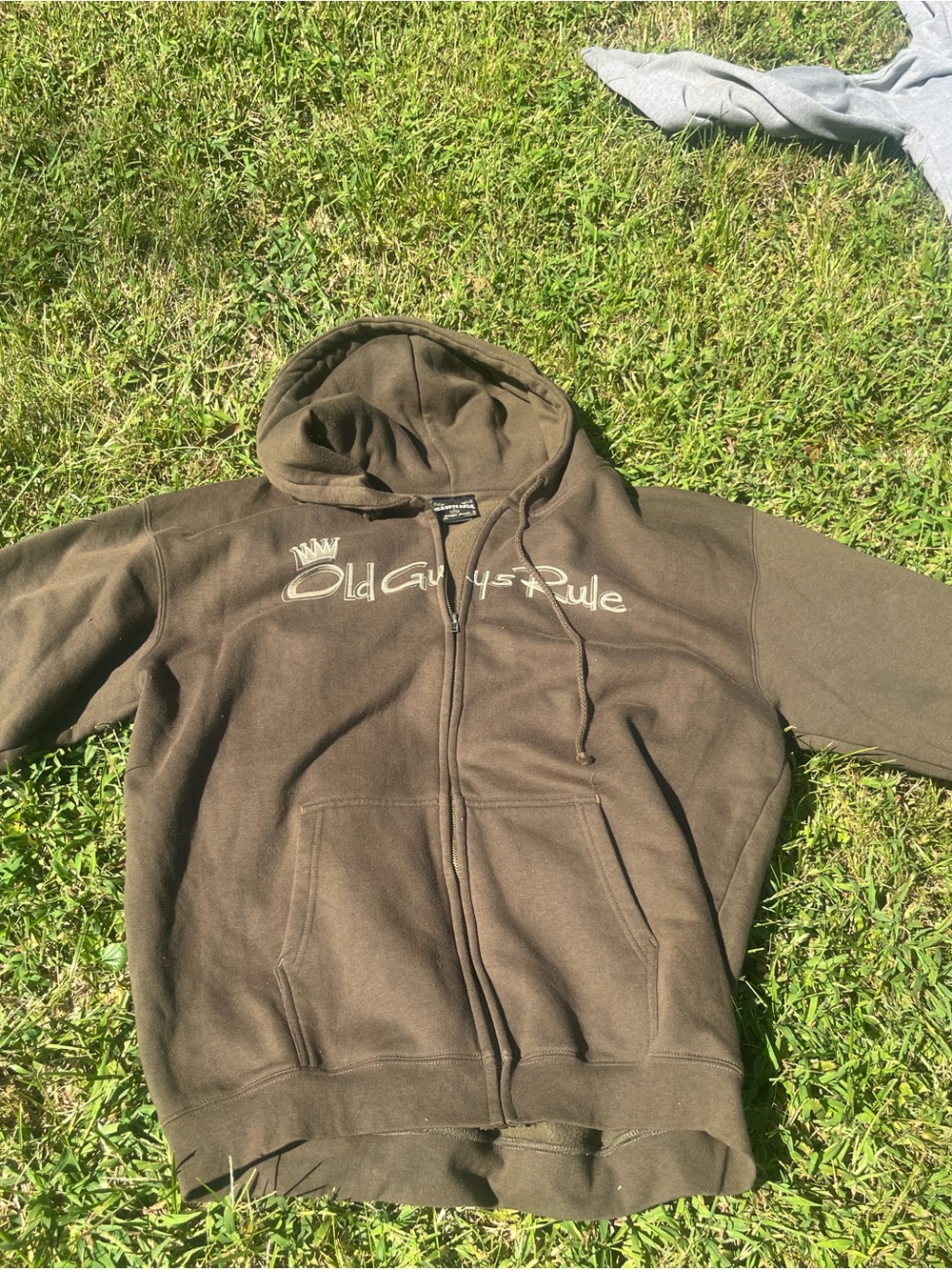 Brown Full-Zip Hoodie